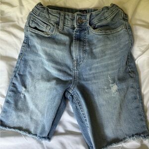 GAP Light Blue Distressed Jean Shorts